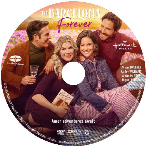 (23) TO BARCELONA FOREVER DVD MOVIE 2025 Alison Sweeney