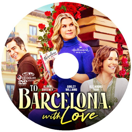 (24) TO BARCELONA, WITH LOVE DVD MOVIE 2025 Alison Sweeney