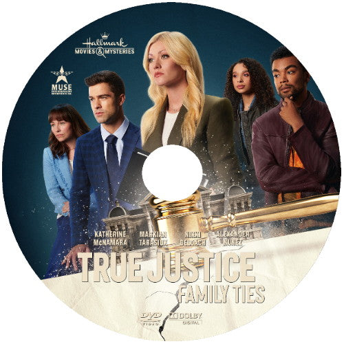 TRUE JUSTICE: FAMILY TIES DVD HALLMARK MOVIE 2024