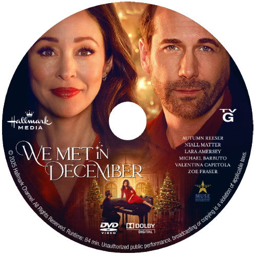 (01) WE MET IN DECEMBER DVD MOVIE 2025 Autumn Reeser, Niall Matter
