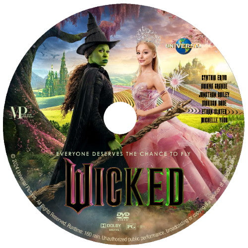 (09) WICKED DVD MOVIE 2024