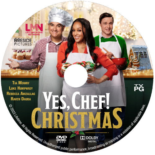 YES, CHEF! CHRISTMAS DVD LIFETIME MOVIE 2023