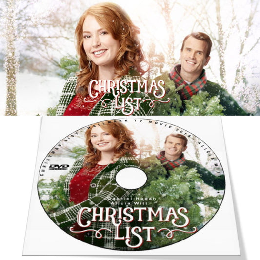 CHRISTMAS LIST DVD HALLMARK MOVIE 2016 Alicia Witt, Peter Benson