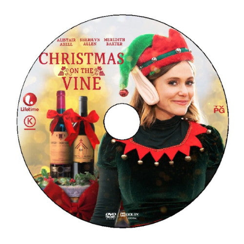 CHRISTMAS ON THE VINE DVD LIFETIME MOVIE 2020 Julianna Guill & Jon Cor.