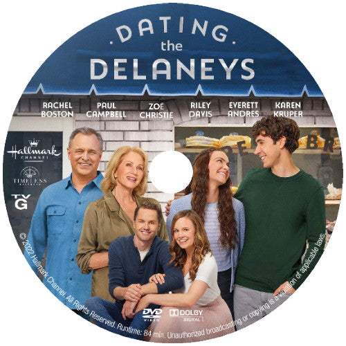 DATING THE DELANEYS DVD HALLMARK MOVIE 2022 Rachel Boston, Paul Campbell