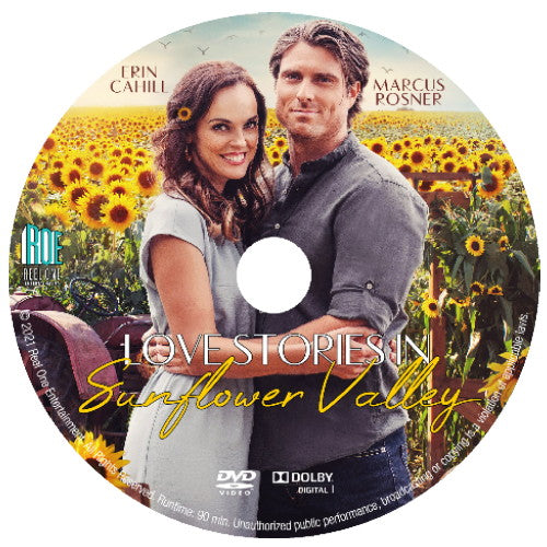 LOVE STORIES IN SUNFLOWER VALLEY DVD 2021 UPTV MOVIE - Erin Cahill