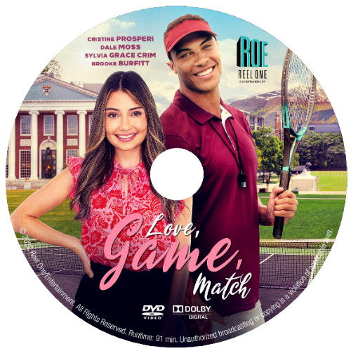 LOVE, GAME, MATCH DVD UPTV MOVIE 2022 - Cristine Prosperi & Dale Moss