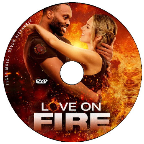 LOVE ON FIRE DVD 2022 UPTV MOVIE Tegan Moss & Devon Alexander.
