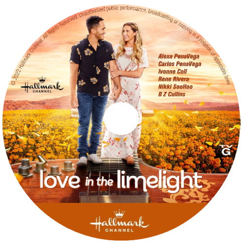 LOVE IN THE LIMELIGHT DVD HALLMARK MOVIE 2022 Carlos & Alexa PenaVega