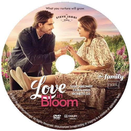 LOVE IN BLOOM DVD GAF MOVIE 2022 Susie Abromeit & Julian Haig.