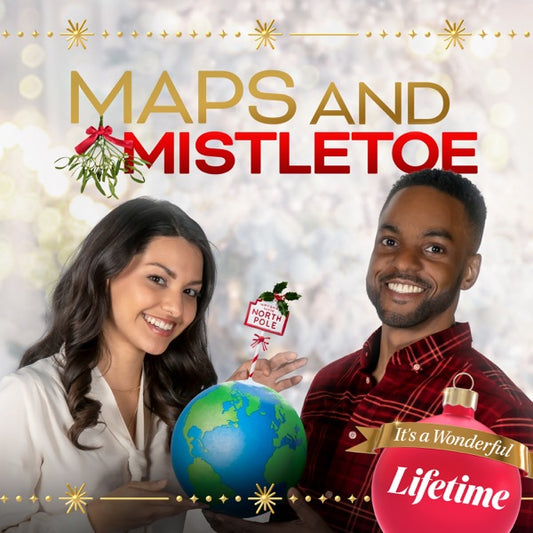 MAPS AND MISTLETOE DVD LIFETIME CHRISTMAS MOVIE 2021