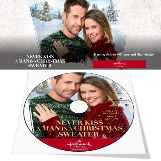 NEVER KISS A MAN IN A CHRISTMAS SWEATER DVD HALLMARK MOVIE 2020