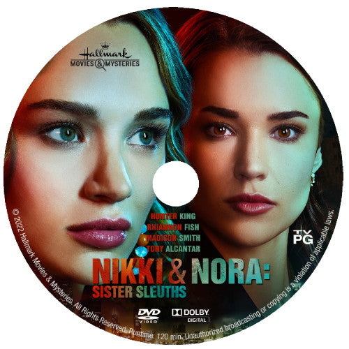 NIKKI & NORA: SISTER SLEUTHS DVD HALLMARK MOVIE 2022