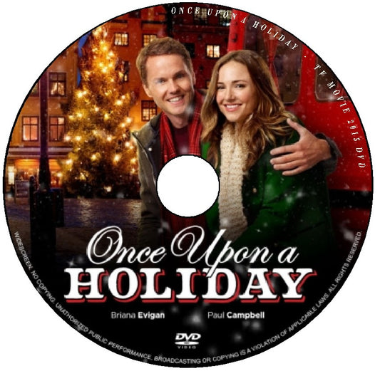 ONCE UPON A HOLIDAY DVD HALLMARK CHRISTMAS MOVIE 2015 Paul Campbell