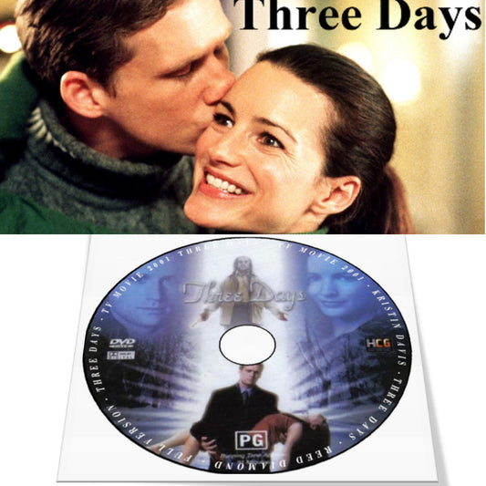 THREE DAYS DVD 2001 CHRISTMAS MOVIE Kristin Davis Reed Diamond