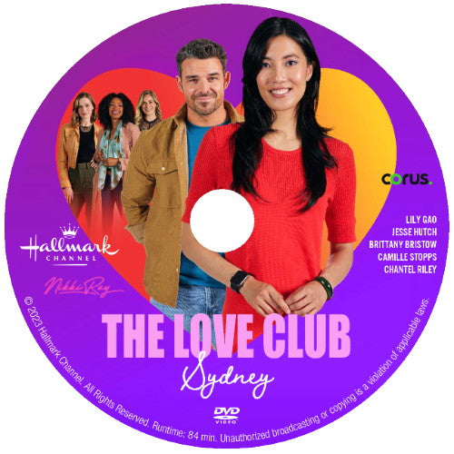 THE LOVE CLUB: SYDNEY'S JOURNEY DVD HALLMARK MOVIE 2023 Lily Gao & Jesse Hutch