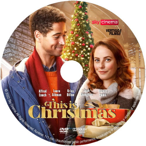 THIS IS CHRISTMAS DVD 2022 MOVIE Alfred Enoch & Kaya Scodelario