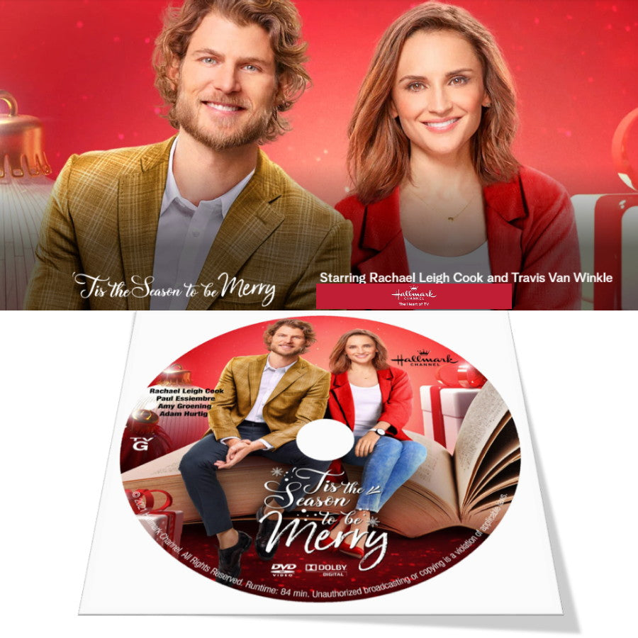 TIS THE SEASON TO BE MERRY DVD HALLMARK CHRISTMAS MOVIE 2021 Rachael Leigh Cook