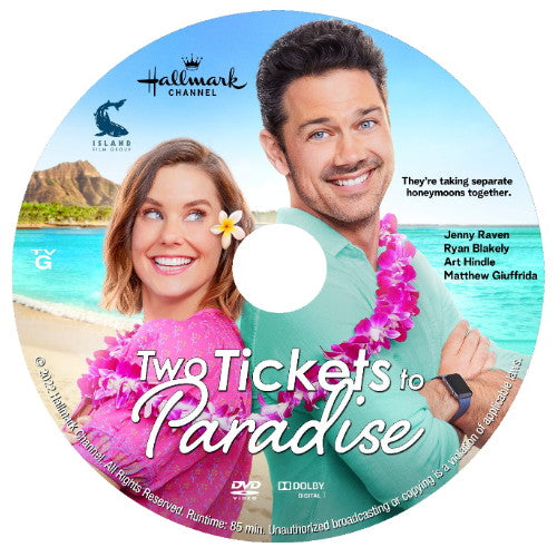 [DVD] TWO TICKETS TO PARADISE DVD HALLMARK MOVIE 2022 Ryan Paevey