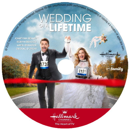 WEDDING OF A LIFETIME DVD HALLMARK MOVIE 2022 Brooke D'Orsay.